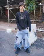 Bottega Desires Black War Long Sleeve