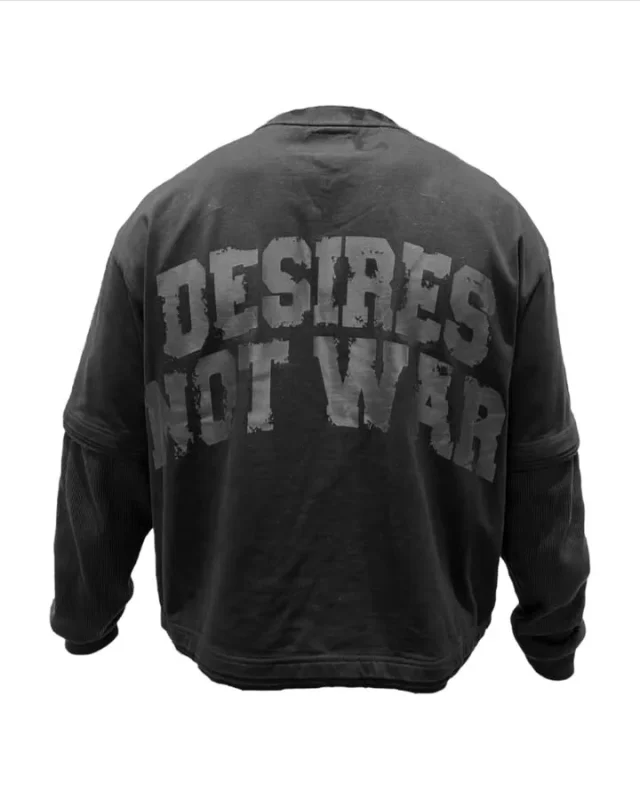 Bottega Desires Black War Long Sleeve Back View