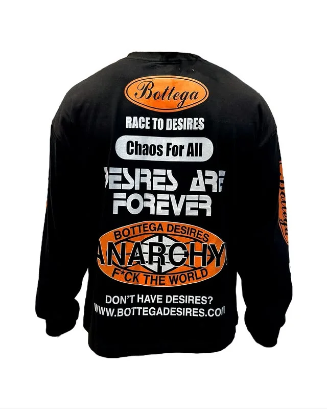 Bottega Desires Race To Desires Long Sleeve T-Shirt Back view