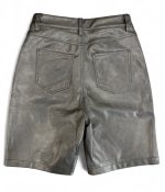 Bottega Desires Leather Shorts (Grey)