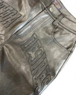 Bottega Desires Leather Shorts (Grey)