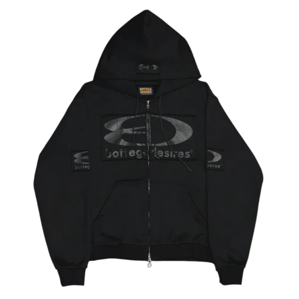 Bottega Desires Tech Jacket – Black | Sleek Streetwear Tech Jacket