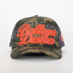 Bottega Desires Trucker Hat (Camo)