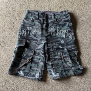 Bottega Desires Camouflage Cargo Shorts USA