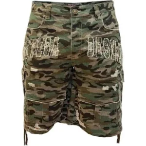 Bottega Desires Urban Camo Cargo Shorts