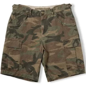 Bottega Desires Baggy Camo Cargo Shorts