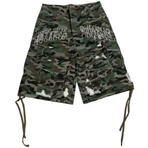 Bottega Desires Camo Cargo Shorts for Men
