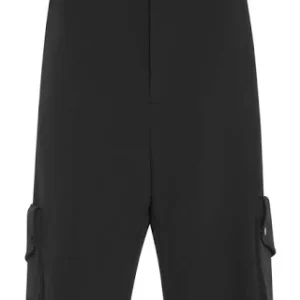 Bottega Desires Camo Cargo Shorts with Pockets